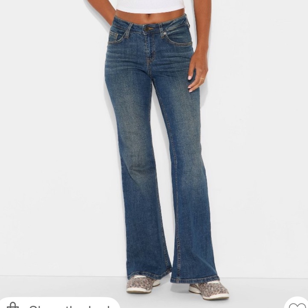 Wild Fable Target Mid Rise Flare Jeans - Picture 5 of 11